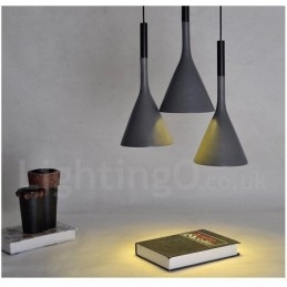 1 Luz Vintage Concrte Pendant Light
