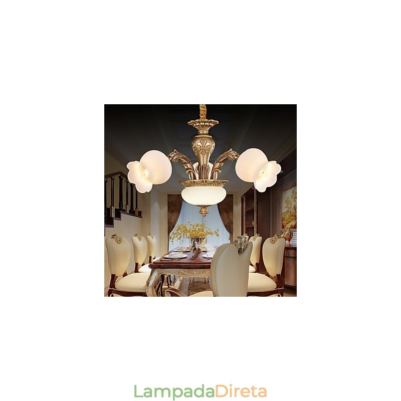 Lustre de Metal Moderno Contemporâneo Outros