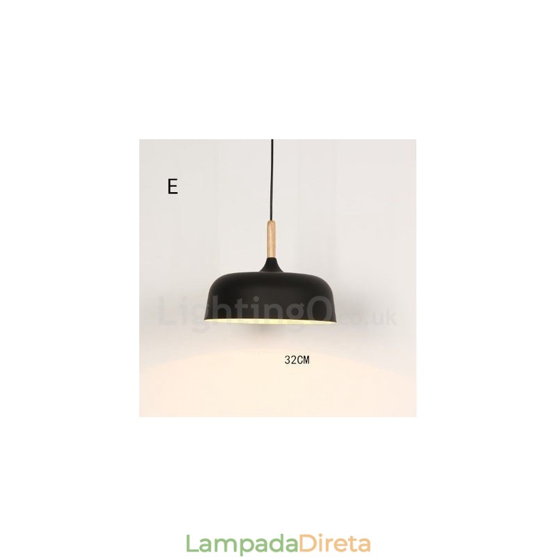Luminária pendente moderna contemporânea de 1 luz