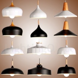Luminária pendente moderna contemporânea de 1 luz