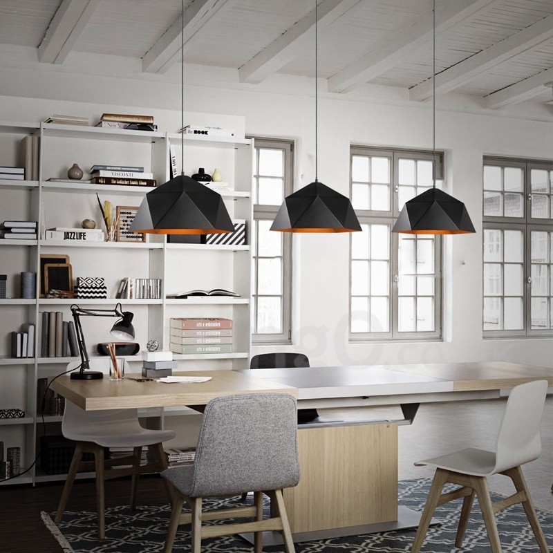 Preto 1 Luz Moderna Contemporânea Pendente Luz