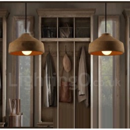 Luminária pendente moderna contemporânea de concreto com luz única