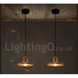 Luminária pendente moderna contemporânea de concreto com luz única