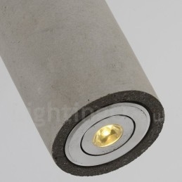 Luminária pendente moderna contemporânea de concreto com 1 luz