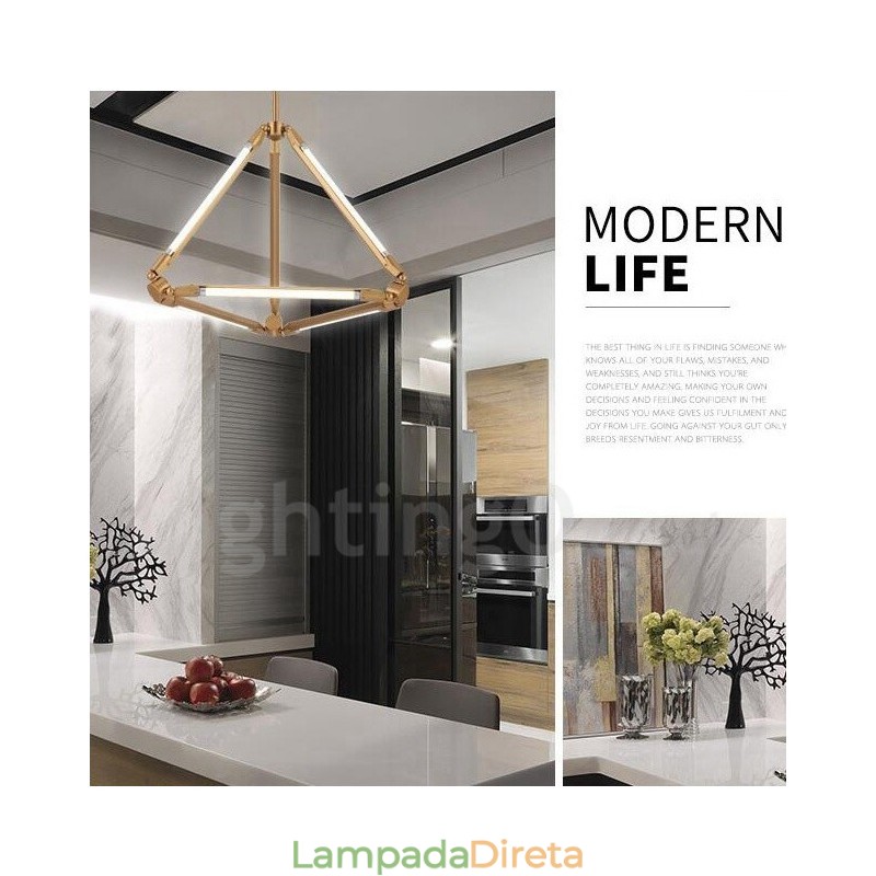 Luminária pendente moderna e contemporânea