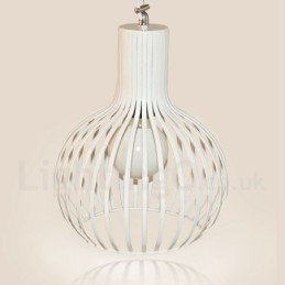 Luminária pendente moderna contemporânea de metal com globo de 1 luz