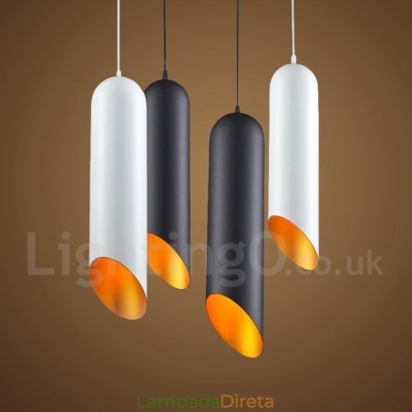 Luminária pendente moderna contemporânea de 1 luz Luminária pendente moderna contemporânea de 1 luz