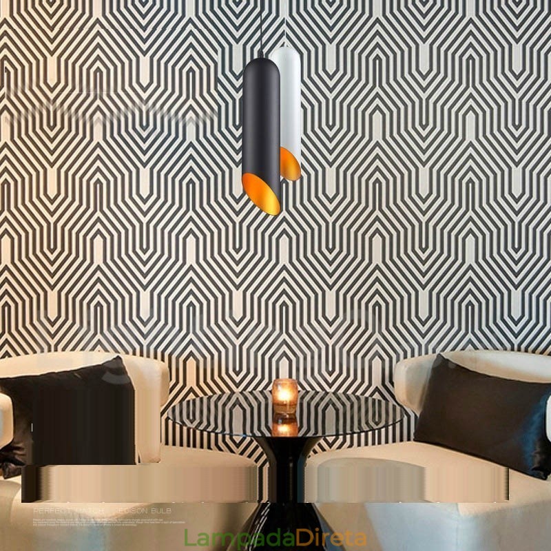 Luminária pendente moderna contemporânea de 1 luz