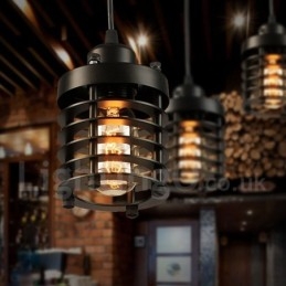 Retro Vintage Metal 1 Luz Pendente Luz