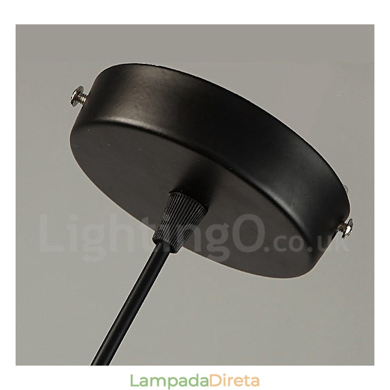 Retro Vintage Metal 1 Luz Pendente Luz