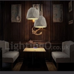 Luminária pendente vintage Concrte 1 luz