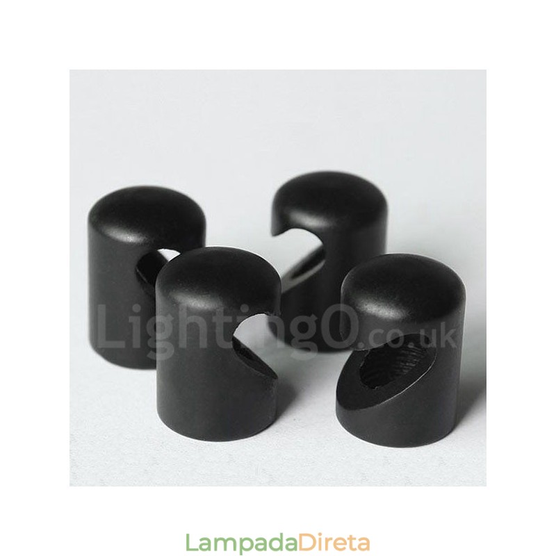 Para 3 luzes pendentes pretas com cúpula de vidro