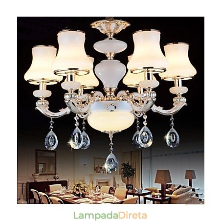 O luxuoso lustre pendente de jade natural do lustre pendente de cristal europeu O luxuoso lustre pendente de jade natural do lustre pendente de cristal europeu