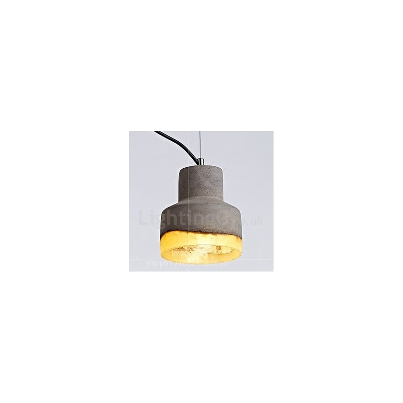 Luminária pendente moderna contemporânea Concrte 1 luz