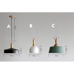 Luminária pendente moderna contemporânea multicolorida