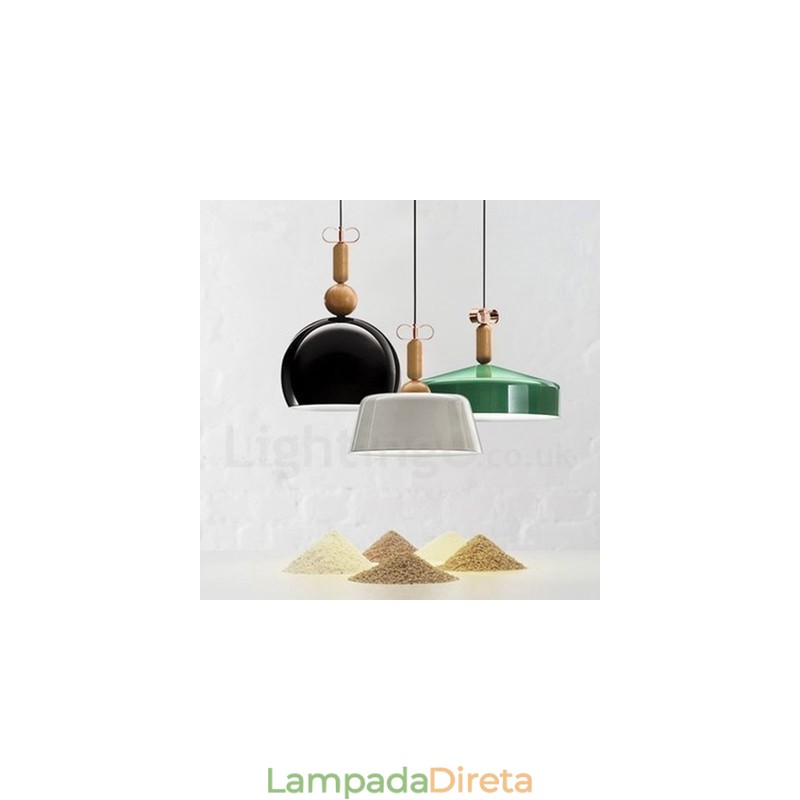 Luminária pendente moderna contemporânea multicolorida