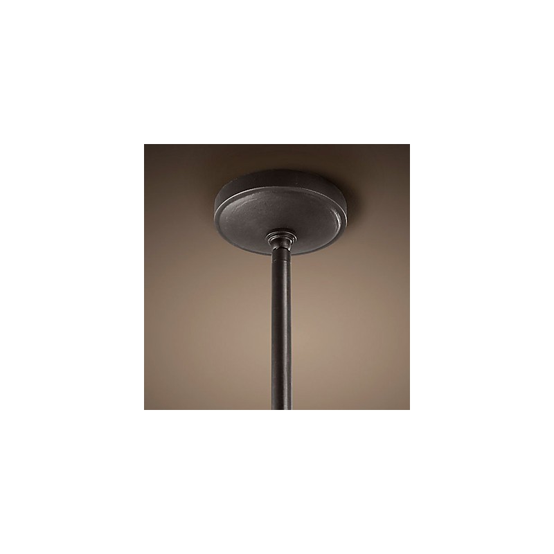 Luminária pendente de ferro estilo retrô com 12 luzes em formato de vela