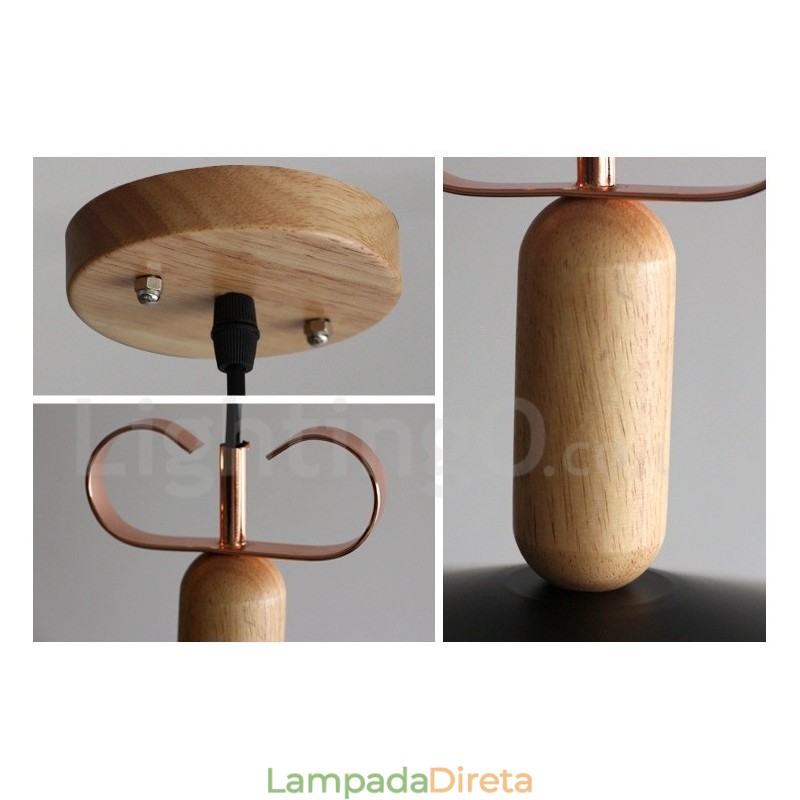 Luminária pendente moderna contemporânea multicolorida