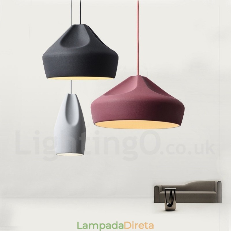 Luminária pendente moderna contemporânea multicolorida