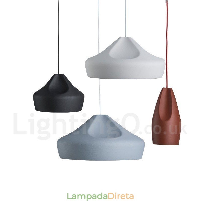Luminária pendente moderna contemporânea multicolorida