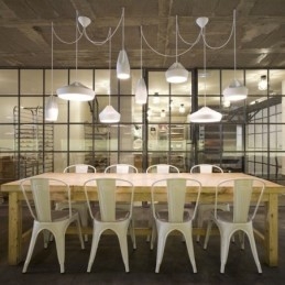 Luminária pendente moderna contemporânea multicolorida