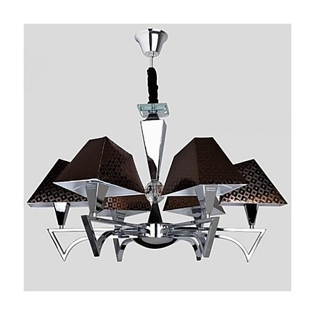 Lustre de ferro forjado da moda, iluminação artística, lustre com 6 luzes Lustre de ferro forjado da moda, iluminação artística, lustre com 6 luzes