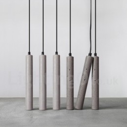 Luminária pendente moderna contemporânea Concrte 1 luz