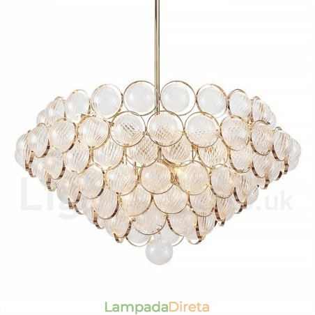Luminária pendente moderna contemporânea de luxo com 1 luz Luminária pendente moderna contemporânea de luxo com 1 luz