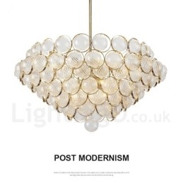 Luminária pendente moderna contemporânea de luxo com 1 luz