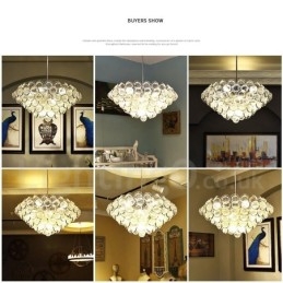 Luminária pendente moderna contemporânea de luxo com 1 luz