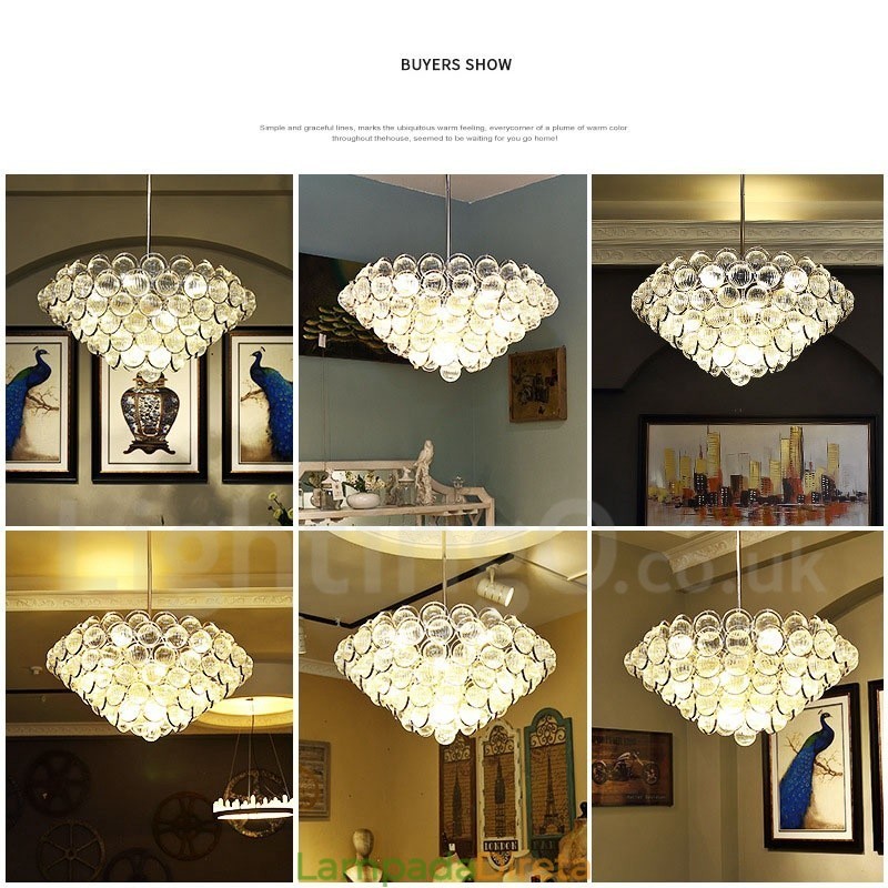 Luminária pendente moderna contemporânea de luxo com 1 luz