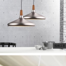 Luminária pendente moderna contemporânea de metal com 1 luz
