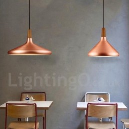Luminária pendente moderna contemporânea de metal com 1 luz