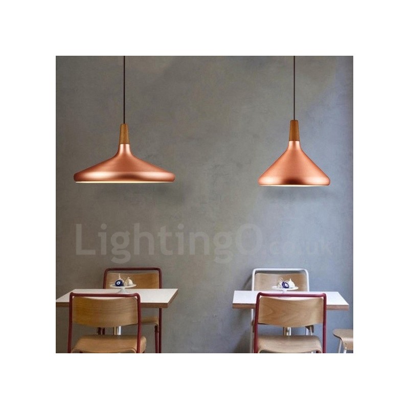 Luminária pendente moderna contemporânea de metal com 1 luz