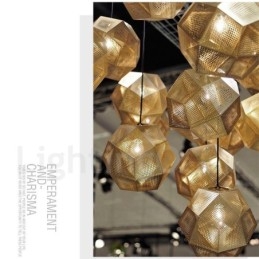 Luminária pendente moderna contemporânea com globo de 1 luz