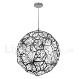 Luminária pendente moderna contemporânea com globo de 1 luz