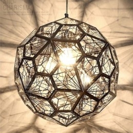 Luminária pendente moderna contemporânea com globo de 1 luz