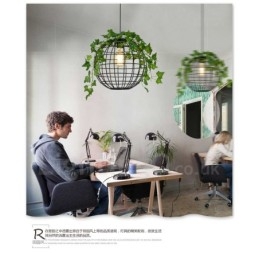 Luminária pendente vintage country globe