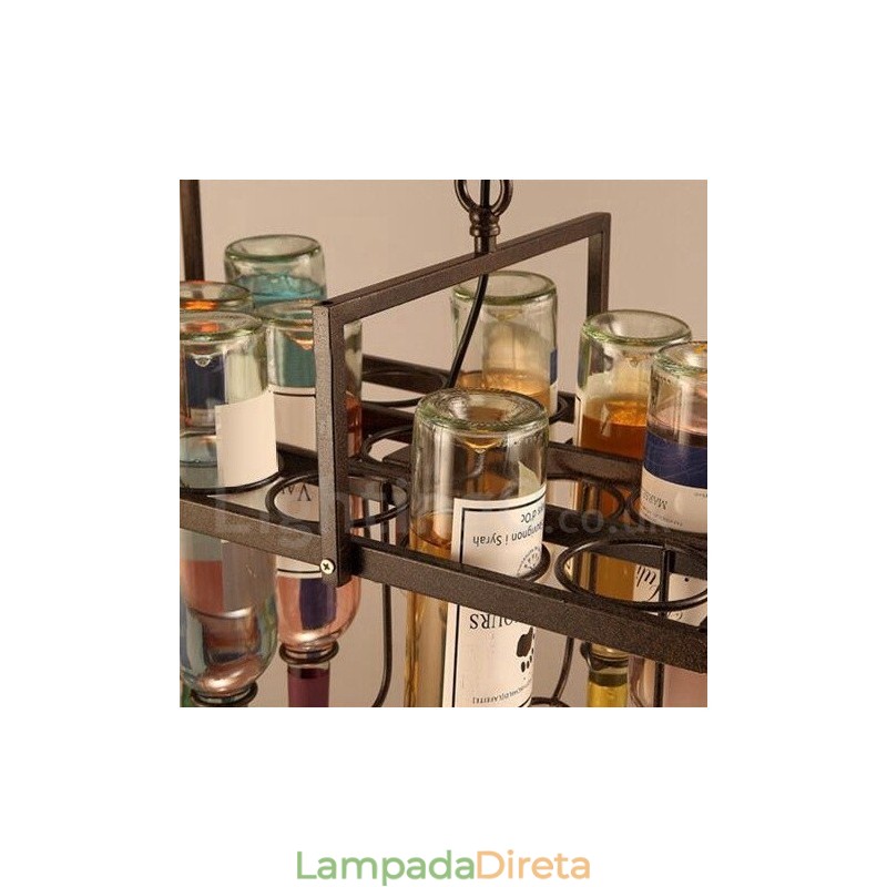 Luminária pendente de metal clássica tradicional
