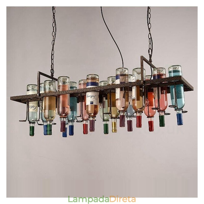 Luminária pendente de metal clássica tradicional