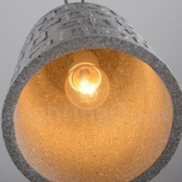 Retro Vintage Concrte 1 Luz Pendente Luz