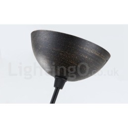 Retro Vintage 1 Luz Metal Pendente Luz