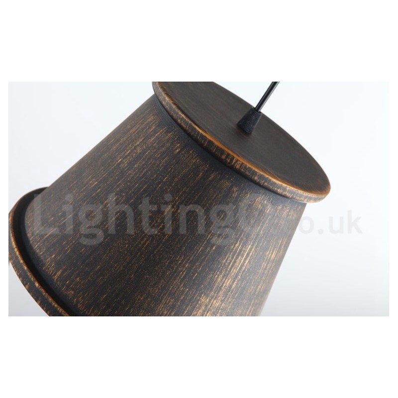 Retro Vintage 1 Luz Metal Pendente Luz
