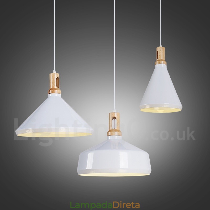 Luminária pendente moderna contemporânea de 1 luz