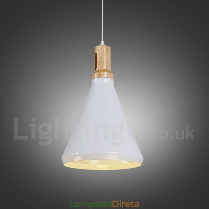 Luminária pendente moderna contemporânea de 1 luz