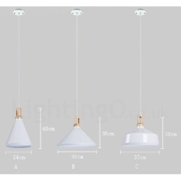 Luminária pendente moderna contemporânea de 1 luz