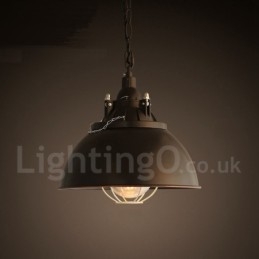 Retro Vintage Metal 1 Luz Pendente Luz