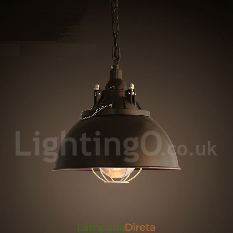 Retro Vintage Metal 1 Luz Pendente Luz