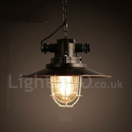 Retro Vintage Metal 1 Luz Pendente Luz