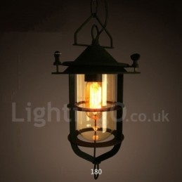 Retro Vintage Metal 1 Luz Pendente Luz
